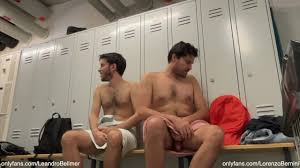 Caught fucking in public locker room (gay)