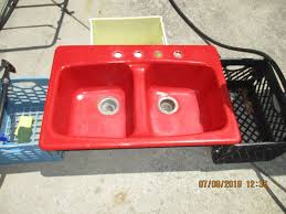 kohler hawthorne cast iron red kitchen