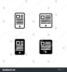 Ebook Icon Design Ebook Tablet Kindle E Book Smartphone Icon Logo Vector Symbol Set Sign Design Button Technology Icon Tablet