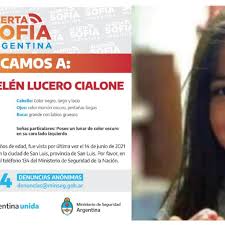 El ministerio de seguridad de la nación activó el alerta sofía por guadalupe lucero, la niña de 5 años que desapareció este lunes en el barrio 544 viviendas de la ciudad de san luis, mientras que la organización missing children incluyó el caso en su lista de niños y niñas buscados. Ltxx Nhkrd19km