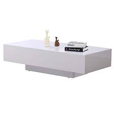 Enjoy free shipping with your order! Mecor Modern High Gloss White Rectangle Coffee Table 2 Size For Home Office Furniture Buy Online In Isle Of Man At Isleofman Desertcart Com Productid 54240945