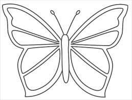 Printable Crafts Colouring Pages Free Premium Templates Butterfly Coloring Page Butterfly Stencil Butterfly Template