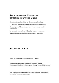 It's a puppy love that comes and soon leaves. Vol Xvii 2011 No 24 The International Newsletter Of Communist