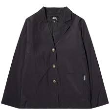 Women S Light Fill Nylon Sport Jacket Black Bodega