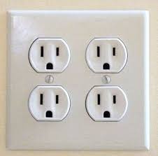Any countertop 12 inches wide or more should have an outlet on the wall behind the countertop. Electric Ground Fault Circuit Interrupters Gfci Outlets Standard Gfci Outlet Servicewise Electric Of Holly Springs Ga Servicewise Electrical