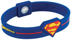 Efx Performance Superman Silicone Sport Wristband Blue