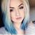 Ombre Blonde Hair With Purple Tips