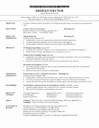 Next, it will be the work experience, if any, then education and references. Civil Engineer Resume Job Objective Best Resume Ideas