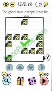 00:52 jawaban brain test asah otak kocak level 225 tentukan x #braintestsolution #braintestwalkthrough #braintestanswer #braintesttutorial #kuncijawabanbraintest. Brain Test Level 255 New The Ghost Must Escape From The Traps Answer Daze Puzzle
