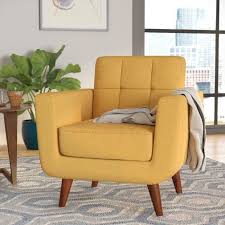 Lester Lounge Chair Retro Dining Chairs Furniture Yellow Accent Chairs