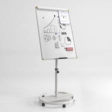 Mobile White Flip Chart Easel In Office