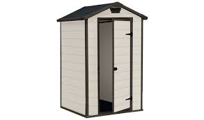 Outdoor sheds are a great way of creating space for storing extra items in your backyard. Buy Keter Manor Apex Garden Storage Shed 4 X 3ft Beige Brown Sheds Argos