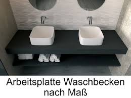 Finde günstige arbeitsplatten für die küche für lange einsätze. Massgefertigte Arbeitsplatte Aus Mineralharz Fur Das Waschbecken Im Badezimmer Gea
