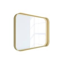 Miroir Non Lumineux Encadre L 80 X H 60 Cm Or Brillant Randal Kende Leroy Merlin Miroir Lumineux Miroir Rectangulaire