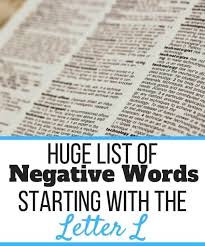 Check spelling or type a new query. 44 Negative Words Starting With L Self Development Journey