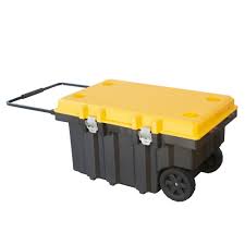 This storage bin with wheels is heavy duty and made with durable material. Shelves 50 Gal Wheeled Storage Trunk 206155 The Home Depot