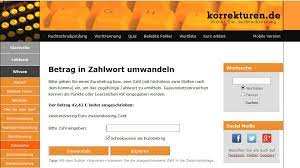 Zahlwort Zahl Oder Betrag Ausschreiben Korrekturen De