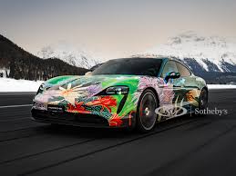 With the porsche charging service, you can conveniently charge your taycan at thousands of publically accessible locations across the uk and europe. 2020 Porsche Taycan 4s Artcar By Richard Phillips Porsche Taycan Charity Artcar Rm Online Only