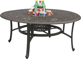 Signature Round Tea Table With Ice Bucket Http Monpts Com Outdoor Ice Bucket Table For Your Outdoor Parties Round Dining Table Table Dining Table