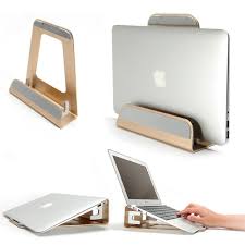 2 In 1 Function Vertical Bracket Base Ergonomic Laptop Stand For Macbook Ideas Of Laptop Stands Laptopst In 2020 Laptop Stand Laptop Stand Wood Wooden Laptop Stand