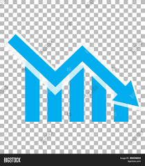 I had inadvertently used images with an alpha layer. Chart With Bars Declining Chart Icon On Transparent Background Loss Chart Declining Graph Sign N Image Stock Photo 252538033