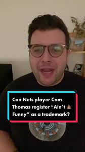 #stitch w/ @brooklynnets Hey Cam! I heard you’re interested in registering  “Ain’t Sh*t Funny” as a trademark. Well, i did some research, albeit  unsolicited, and it looks like no one’s registered the ...