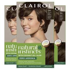 Clairol Natural Instincts, Long Lasting Hair Color Creme, 5A Medium Cool  Brown, 1 Application - Walmart Business Supplies