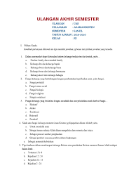 Check spelling or type a new query. Soal Uas Agama Kristen Kelas 11 Sem 1