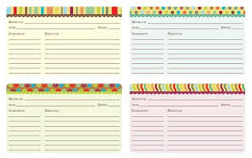 These fabulous printable recipe cards feature orange, teal, and green flowers. Printable Recipe Card Template
