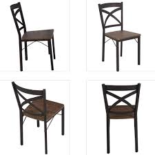 Dporticus 5 Piece Dining Set Industrial Style Wooden Kitchen Table And Chairs Dinningdecor In 2020 Kitchen Table Settings Wooden Kitchen Table Dining Table In Kitchen