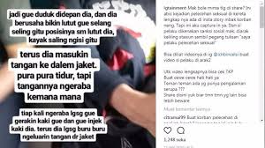 Maybe you would like to learn more about one of these? Warganet Ini Beberkan Modus Pelecehan Seksual Di Kereta Pura Pura Tidur Dan Tangan Dimasukin Ke Tribun Medan