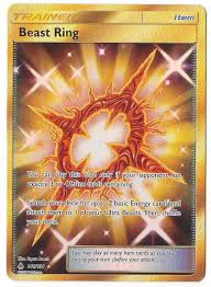 May 30, 2021 · kliemann sold the pokémon cards that he loved, but he now has some special rare cards to replace them, sent to him from pokémon employees in bellevue, washington. Beast Ring 141 131 Secret Rare Gold Pokemon Tcg S M Forbidden Light New Ebay