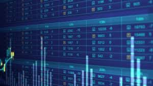 Electronic Chart With Stock Market Fluctuations Oil Prices Falling Rising Gdp