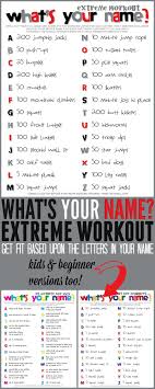 Full Name Workout What S Your Name Extreme Workout Diet Workout For Beginners Workout Challenge Fun Workouts