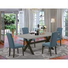 At luxedecor, we encourage you to think outside the box to find styles and materials that fit your unique tastes. Dining Room Table Set Dining Chairs And 1 Modern Rectangular Cement Dining Table Top Number Of Chair And Bench Option Overstock 32876967