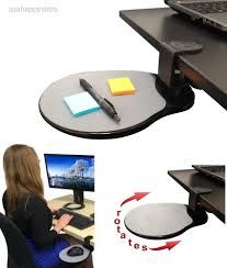 Under The Desk Shelf Mouse Pad Attachable Table Computer Phone Holder Organizer Desk Shelves Computer Table Phone Holder