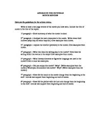 Learn how to write a great movie review by simply completing every step from this video. Angels In The Outfield Movie Review Essay By Zelaya Angela Tpt