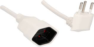 2x flf t13 steckdose in schwarz; Td Verlangerung H05vv F3g1 0 3m Weiss Bs T12 T13 Max Hauri Ag