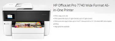 Create an hp account and register your printer. Hp Officejet Pro 7740 Wide Format All In One Printer Villman Computers