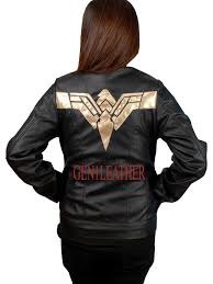 Gal Gadot Justice League Wonder Women Black Leather Jacket For Girls Women Leather Jacket For Girls Black Leather Jacket Jackets