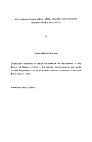 Use the right kind of water. Pdf Advertising As Culture A Study Of How Television Advertisements Represent Work In South Africa Sydney F Kankuzi Academia Edu