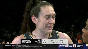Breanna Stewart (22pts/12reb) post game interview after New York Liberty  win vs Atlanta Dream