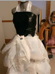 Grocery Bag And Garbage Bag Dress Recycled Dress Trash Bag Dress Crazy Dresses