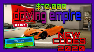 Active code status as of today: All Driving Empire Codes December 2020 2 New Codes For New Map Driving Empire Beta Youtube Hd New Driving Empire Codes For January 2021 Roblox Driving Empire Beta Codes New Update Roblox Missy Doria