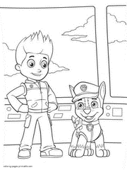 At the bottom of the selection, we have prepared for you coloring by numbers and greeting cards with paw patrol. Paw Patrol Coloring Pages Printable Free Pictures 50