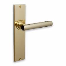 Hidden led bulbs offer ambient light, while the linear, modern design has a stunning, sculptural look. Compton Lever On Plate Door Handle British Ironmongery