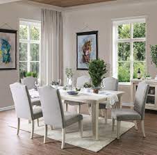 The set includes a dining table, dining bench, and four arm chairs. 7 Piece White Kitchen Dining Room Sets You Ll Love In 2021 Wayfair