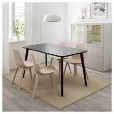 Lisabo Odger Table And 4 Chairs Black Beige Ikea Ikea Table Chair