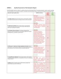 Annex L Quality Assessment Of The Evaluation Throughout Data Quality Assessment Report Template Data Quality Report Template Professional Templates
