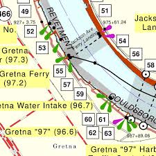 Mississippi River Chart 84 River Mile 90 5 105 1 Us